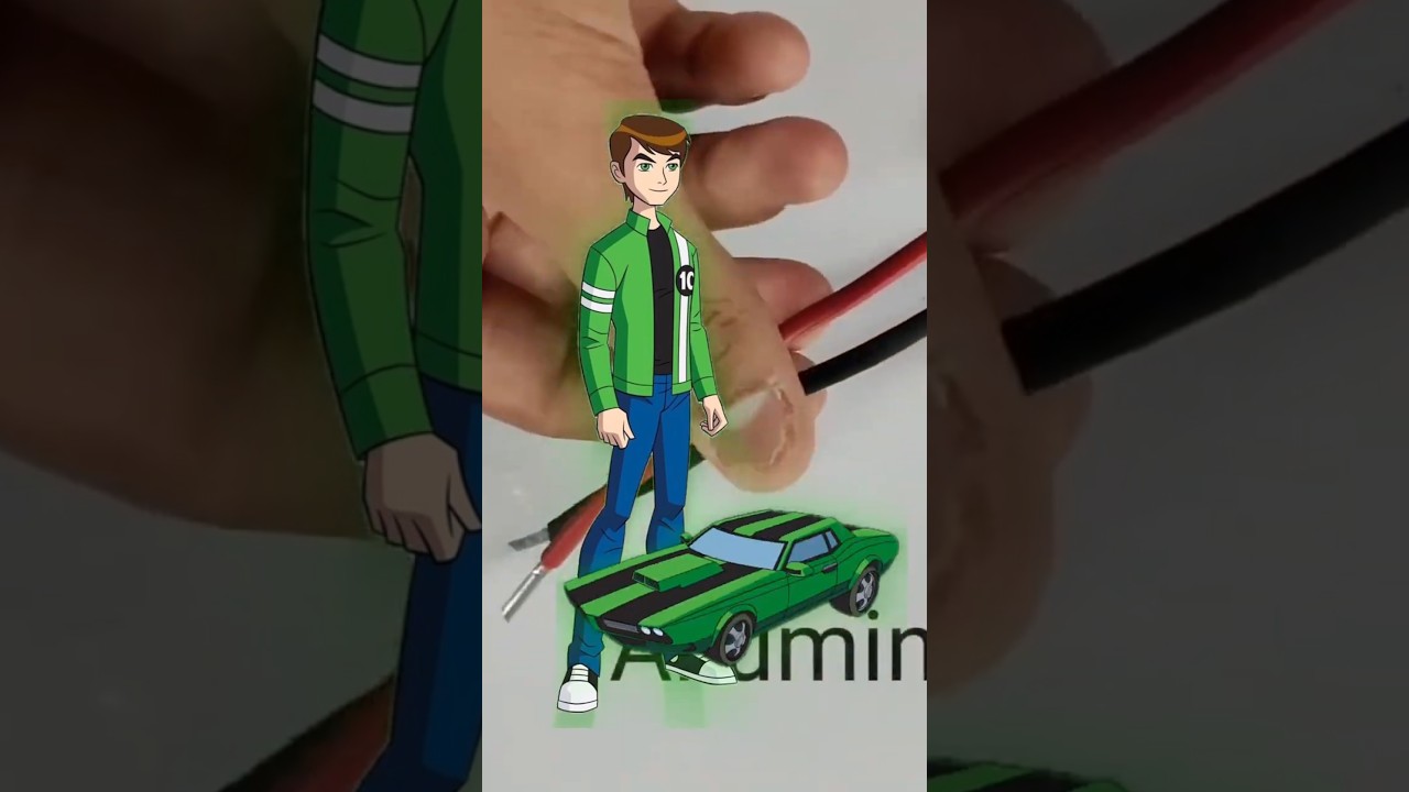 Ben 10 action figure and car making