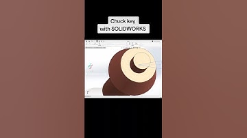 Chuck key with SOLIDWORKS #3d #design #cad #dprinting #solidworks #cadsoftware #drawing