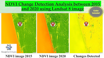 NDVI Change Detection Analysis using Landsat 8 | Google Earth Engine