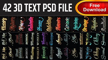 How To Design 42 3D Gold Text Effect Photoshop Tutorial 2023   Page - 22