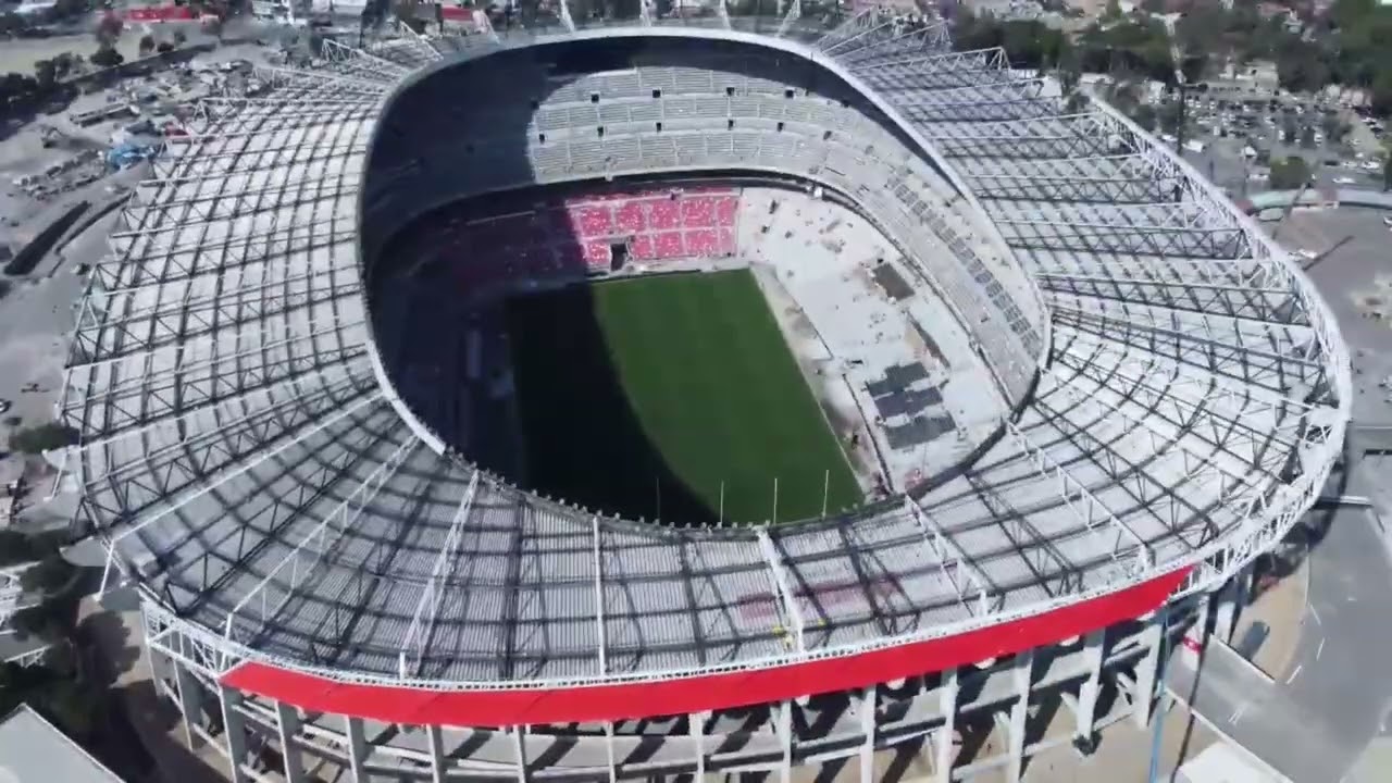 Estadio AZTECA desde el AIRE, a 100 días del MUNDIAL 2026 