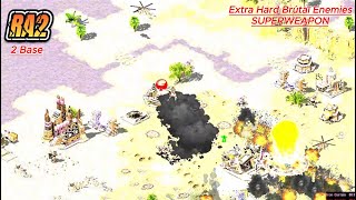 RA2: Korea vs 3 Super Weapon-Fortified Foes! Unearthing a Hidden Base within 5 Mins.