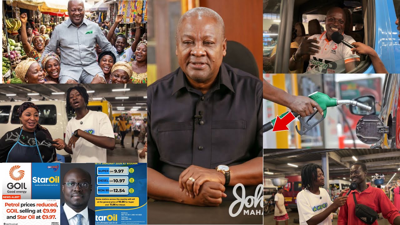 Atigya🔥Kumasi Trotro Drivers Praises Prez Mahama & NDC Gov’t 4 Reducing Fuel & Diesel to 9Ghc.