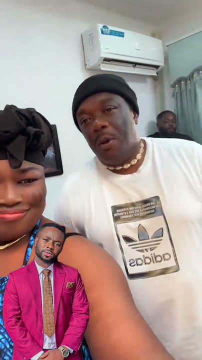 Oshobola and her brother Koleoso on movie set