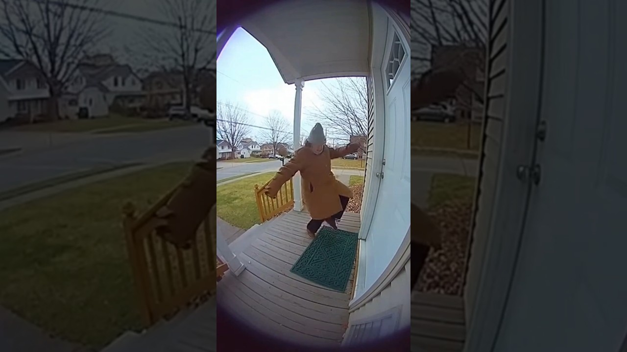 Elderly Person Falls on Porch 😟 | Doorbell Cam POV 