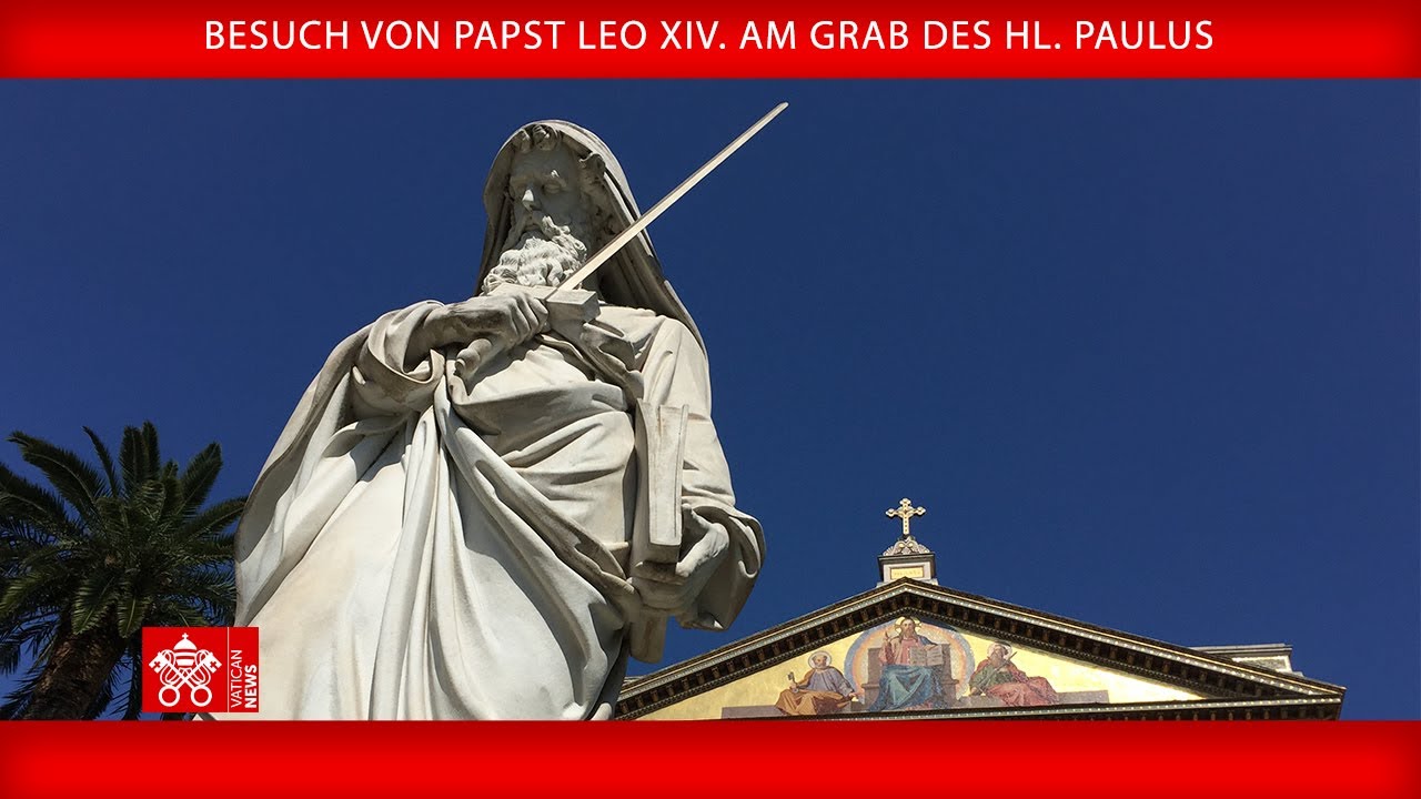 Besuch am Grab des hl. Paulus - 20. Mai 2025 - Papst Leo XIV.