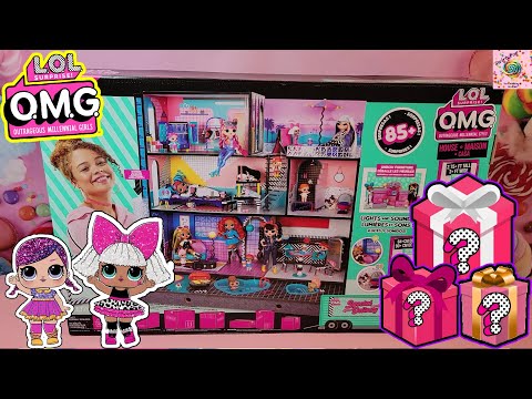 LOL House LOL dolls move into HUGE LOL Mansion with Swimming Pool Hot Tub  Cupcake Kids Club 