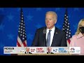 Joe Biden addresses supporters as swing states continue to count ballots