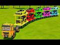 EMERGENCY TRANSPORT OF COLORS! MEGA POLICE SUPERSIZED & MERCEDES ACTION! FS 22