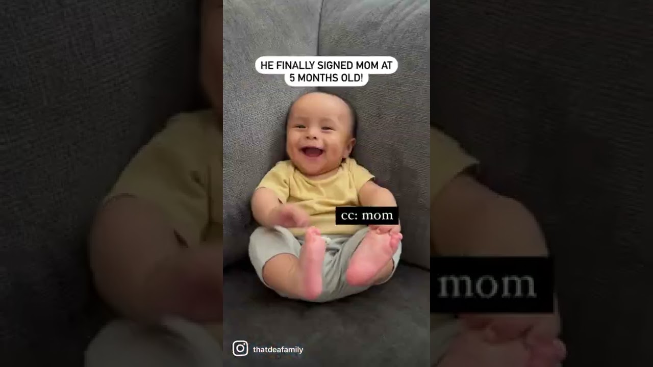 Deaf baby signed for the first time!