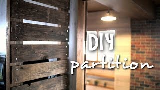 [DIY]すのこみたいな目隠しパーテーションを作ってみた！Make a blindfold partition