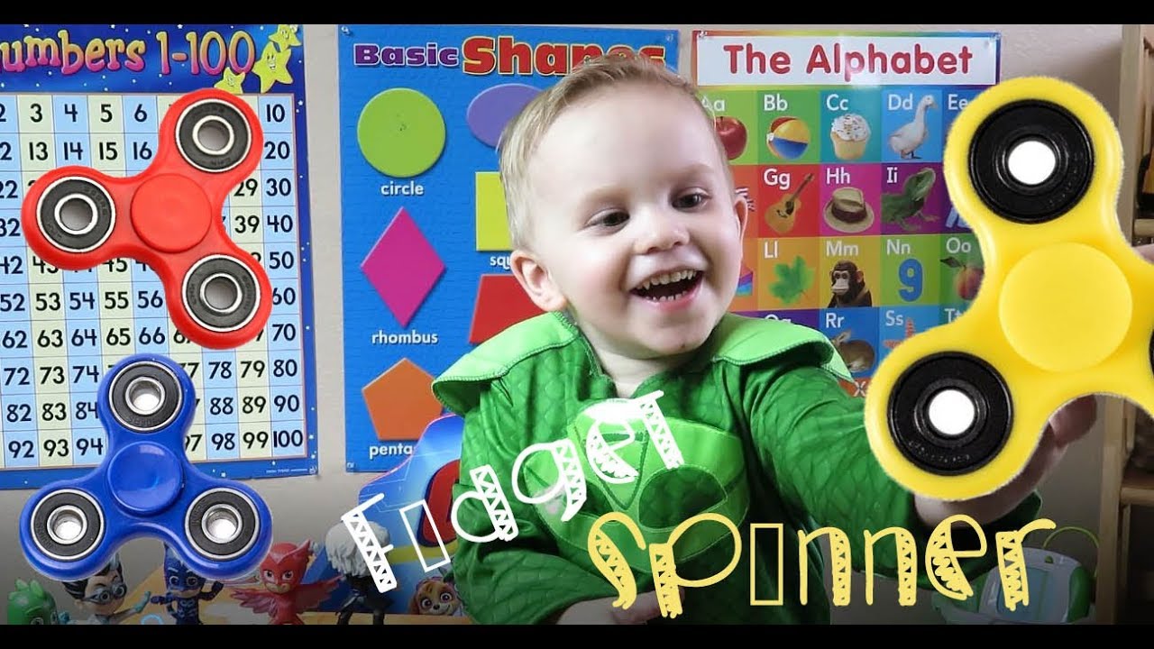 Kids First Fidget Spinner! With PJ Masks Characters & Thomas the Train ...