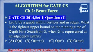 GATE CS 2014,Set-1| Q11:Let G be a graph with n vertices and m edges. What is the tightest upper ..
