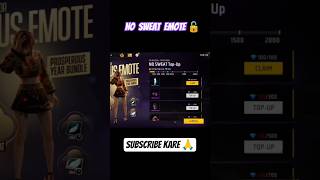 No Sweat Emote&amp;Husky Dance Emote Free 🔓 New Top Up Event #freefire #shortvideo #shorts #topupevent