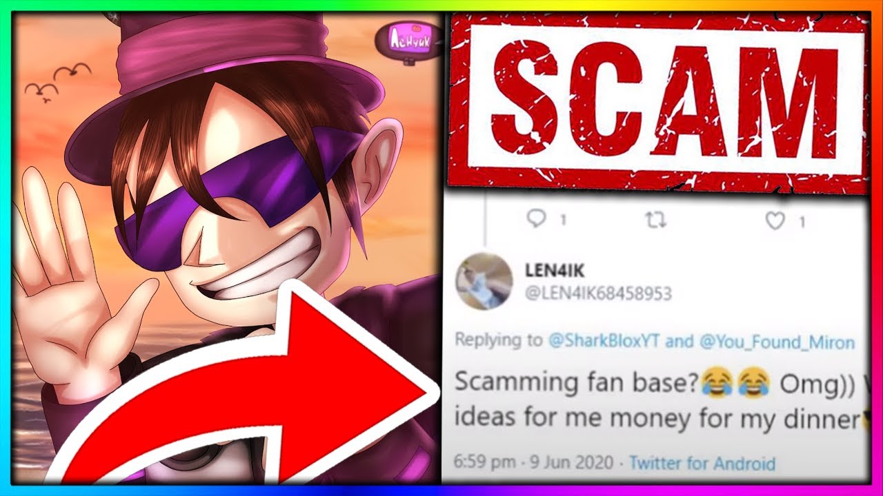 Big Roblox Youtuber Scams Fans And Steals Thumbnails Len4ik Youtube - lottery winner roblox buxgg safe