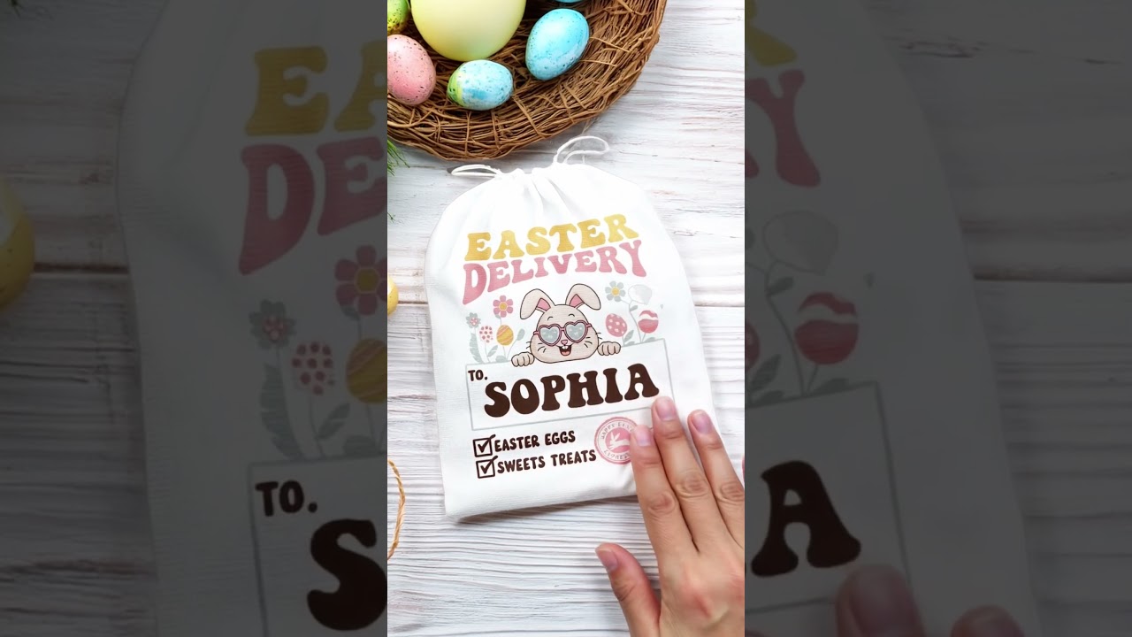 Easter Magic Begins With Sweet Surprise - Custom Favor Bag - Gift For Family Members - CFB-LU0509 V3