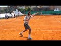 Ultimate Roger Federer Practice Court Level View on Clay (HD) の動画、YouTube動画。