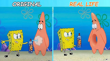 SpongeBob Donut Patrick | SpongeBob Original vs Real life | SpongeBob Animation  #spongebob