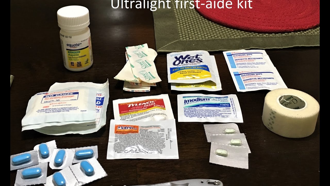 Ultralight firstaid kit YouTube