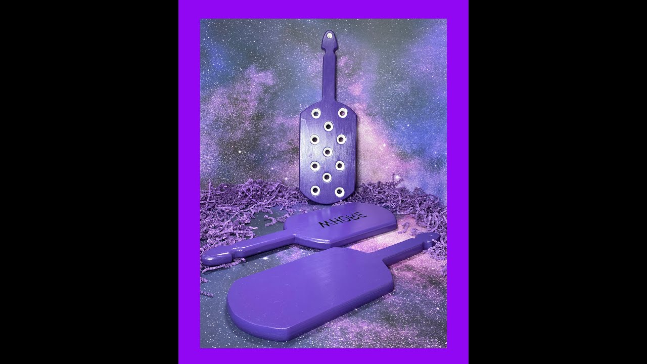 Spring Hill Wood Works BDSM Purple Punishment Paddle Collection