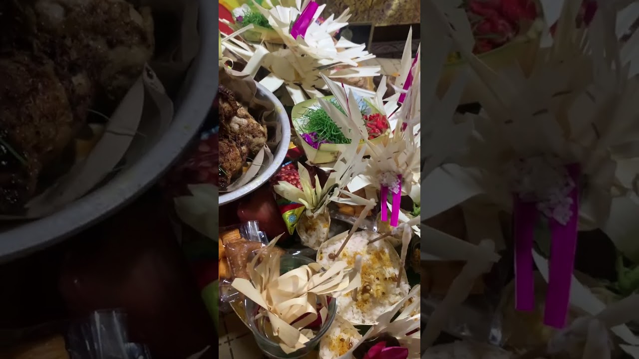 Banten otonan sudah meketus, ayaban tumpeng 9