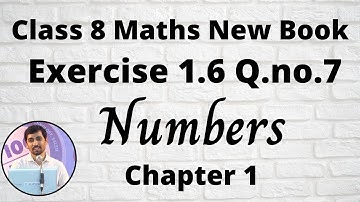 TN Class 8 Maths Numbers Exercise 1.6 Q.no.7  Powers and Exponents  Chapter 1 New Book 2020
