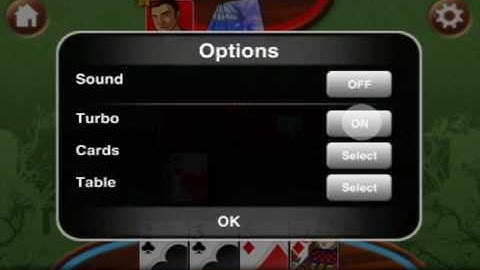Cribbage King - Options