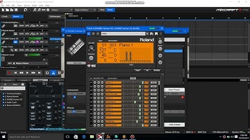 Roland  E09 Settings (on Laptop)
