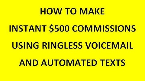 Goringless Sms - How To Earn Instant $500 Commissions With Voicemail Messages and Automated Texts