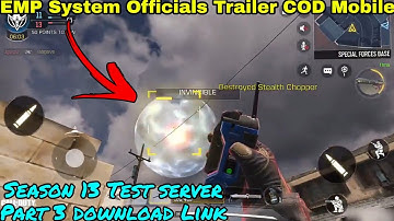 EMP System Officials Trailer | Season 13 Test server Part 3 Download cod mobile