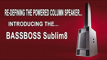 BASSBOSS Sublim8 4,000-watt Column Speaker System