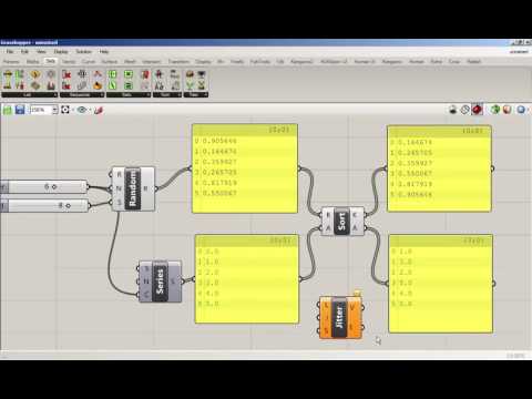 Grasshopper Tutorial 14 | Random and Sort