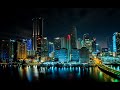 Miami Florida at Night ★ Awesome Aerial 4K ★ Drone Film ♫ ♬ Calming Music ||► 14 min