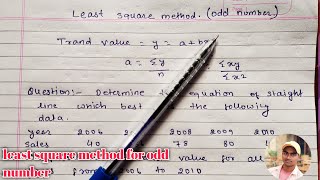 Least square method || how to find least square method in hindi || @Devprit