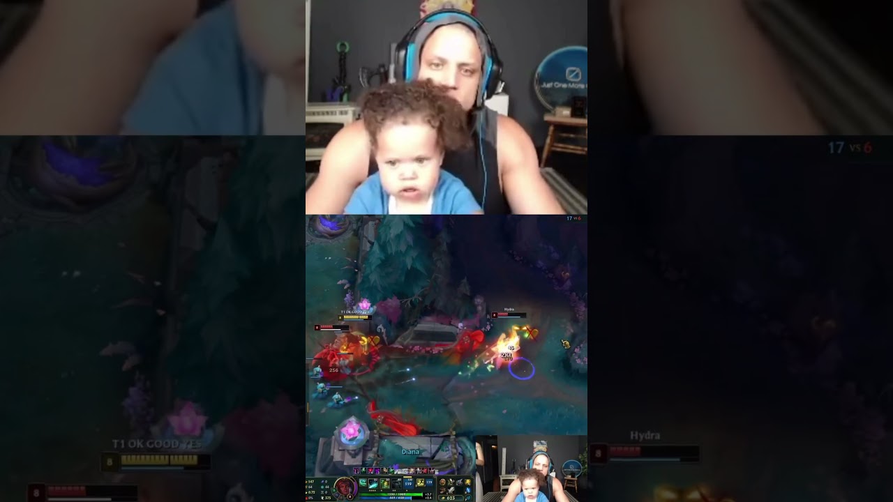 Tyler1 Lets His Little Daughter Play… and She Gets a Kill 🥹 