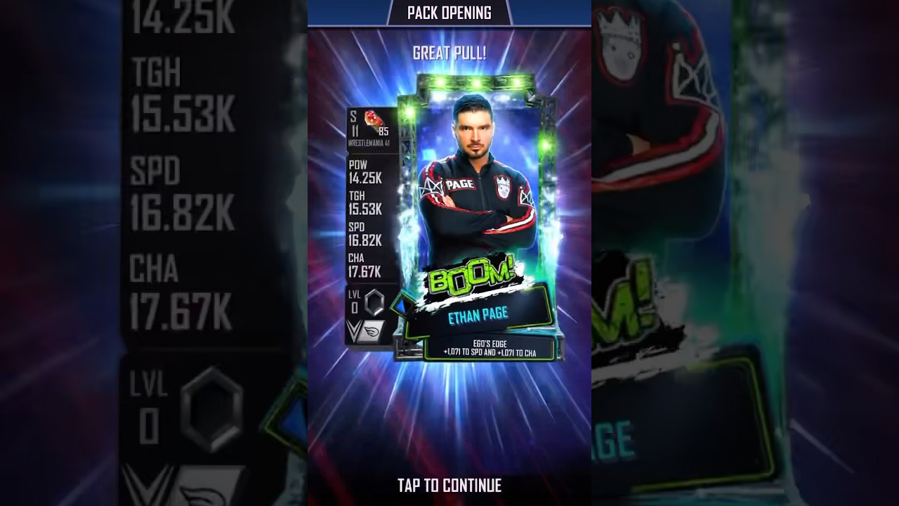 OBTAINING WRESTLEMANIA 41 BOOM ALL EGO ETHAN PAGE 