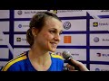 Lucie Theimerová a Anna Jakobsson po utkání CZE - SWE
