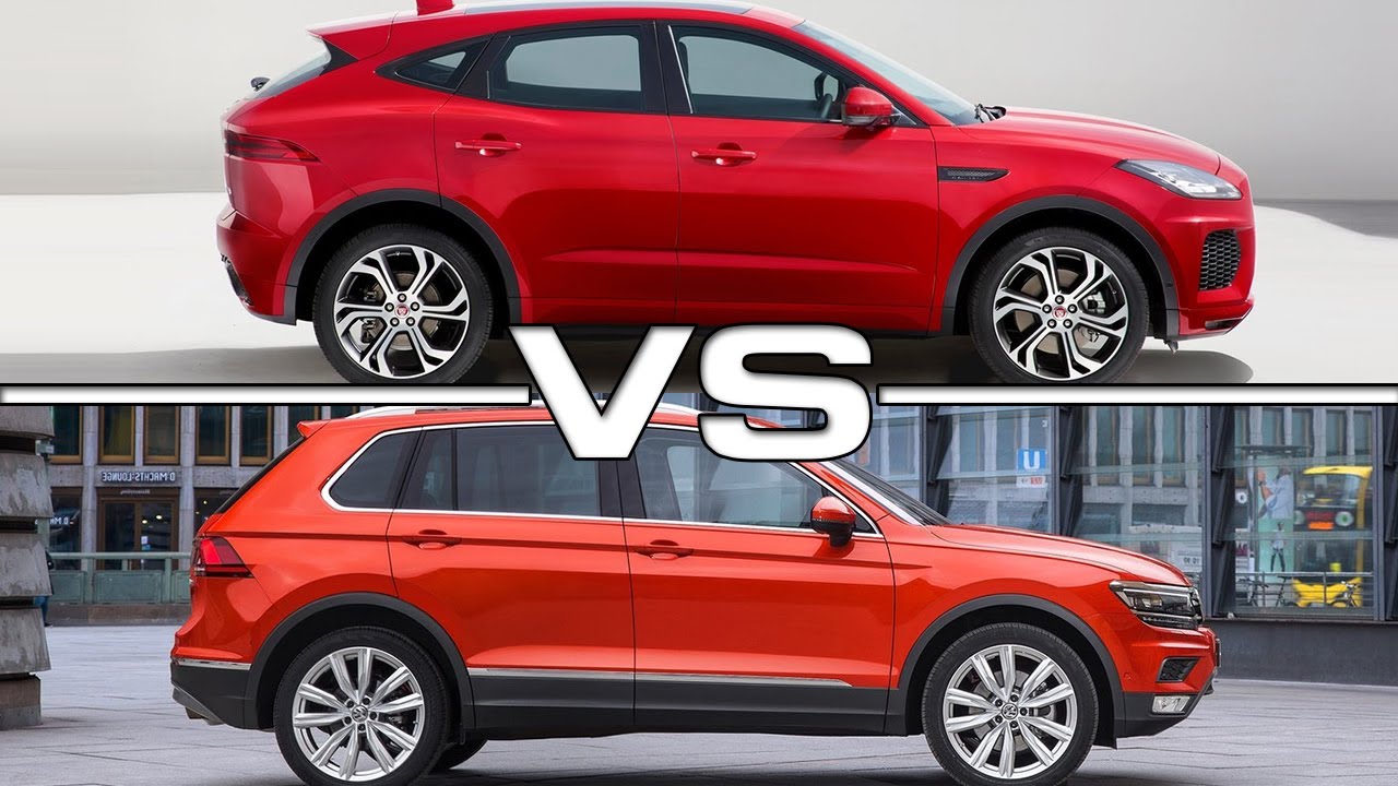 2018 Jaguar E Pace Vs 2017 Volkswagen Tiguan Youtube