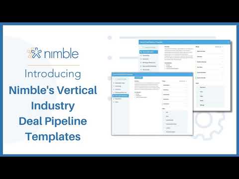 Introducing Nimble's Vertical Industry Deal Pipeline Templates