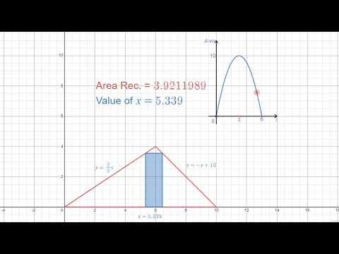 Optimization Problem | The Largest Rectangle in a Scalene Triangle | Calculus 1 | Math Challenge 2