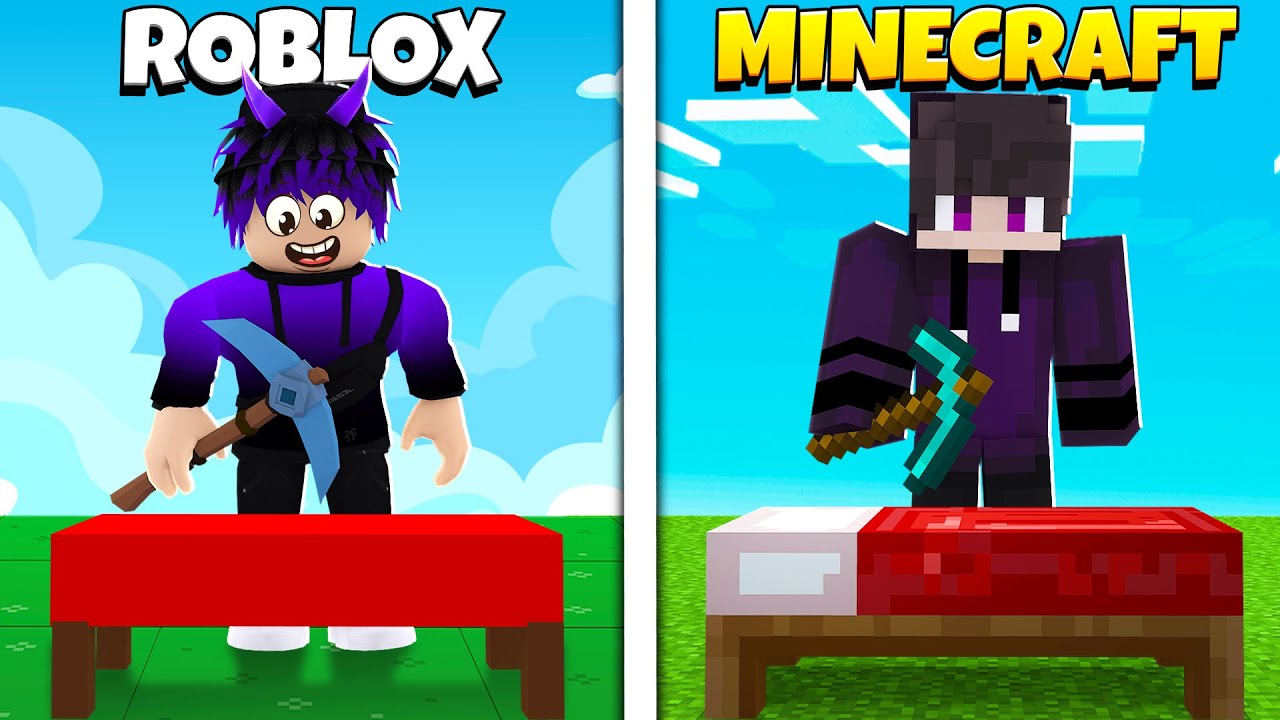 I COMPARED Roblox Bedwars And Minecraft Bedwars To SEE Which Is Better?