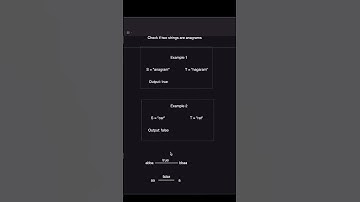 1) Leetcode 242 - Valid Anagram - high level overview