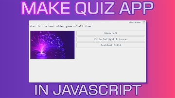 Make A Quiz App With Javascript