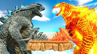 Legendary Godzilla War  Growing Godzilla 2014 VS Thermonuclear Godzilla Comparison  ARBS