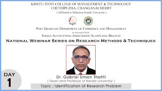National Webinar on Research Methods & Techniques - Day 1