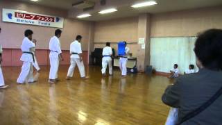 ビリーブフェスタ2012　一般部による演武（ミット打ち）4