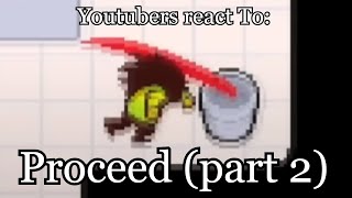 Famous YouTubers react To: Proceed / Part 2 | Deltarune - Chapter 4 (Weird Route) Wealth
