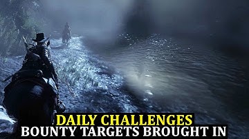 Bounty Targets Brought in | Red Dead Online Daily Challenges (Bounty Hunter)