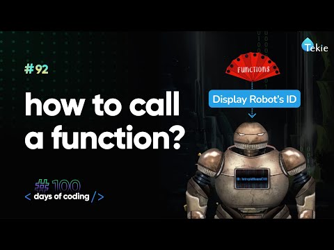 How to call a function? Tekie Byte #92