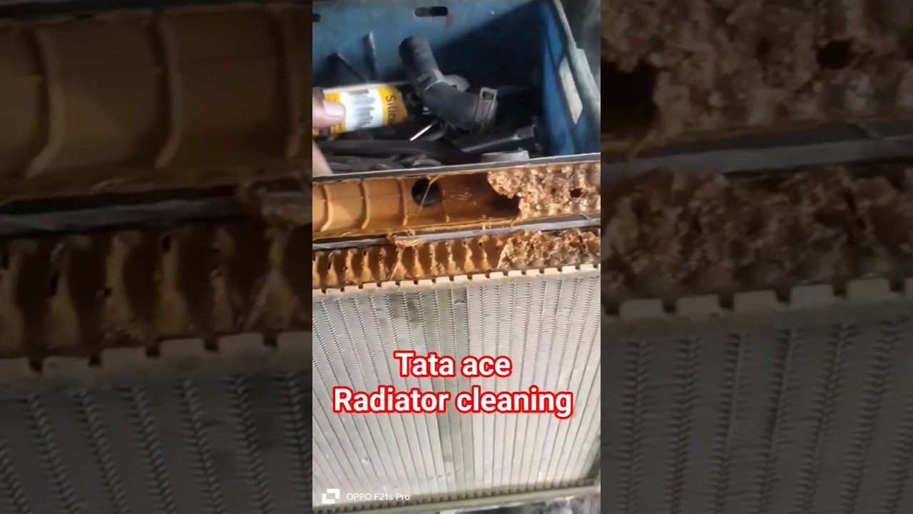 TATA Ace  radiator cleaning 